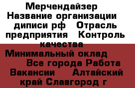 Мерчендайзер › Название организации ­ диписи.рф › Отрасль предприятия ­ Контроль качества › Минимальный оклад ­ 20 000 - Все города Работа » Вакансии   . Алтайский край,Славгород г.